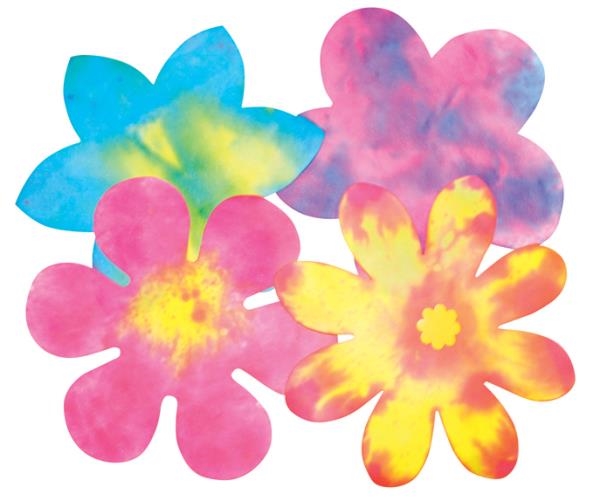 Image sur Papier absorbant les fleurs